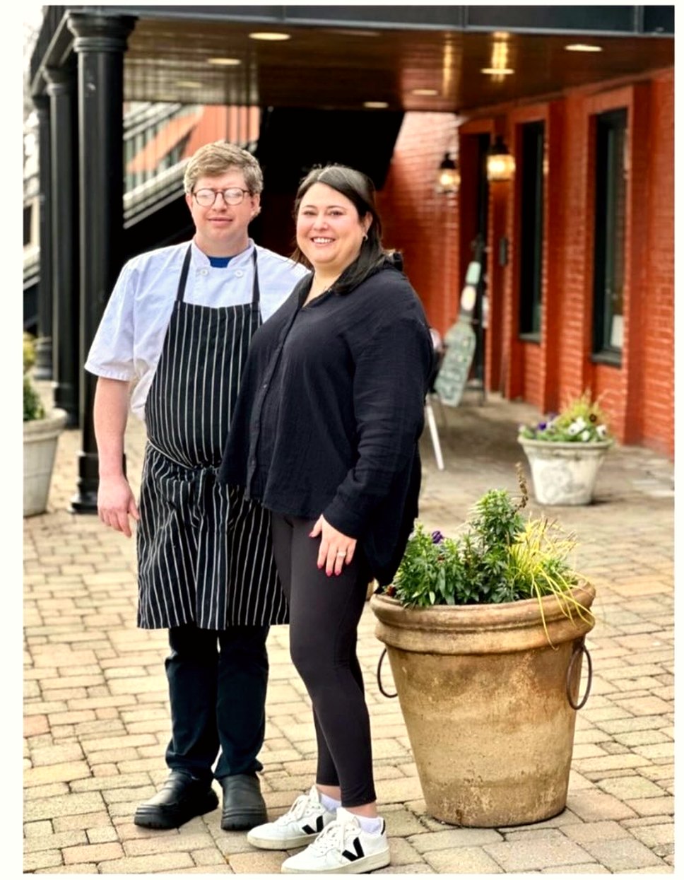 Scott and Wesley Ailsworth outside the Village on 13th